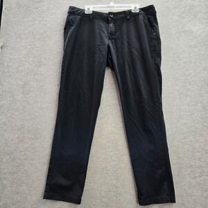 Dickies Women Pants 16 Black Chino Straight Workwear High Rise 32 in Inseam